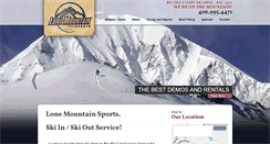 Desktop Screenshot of lonemountainsports.net