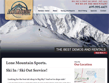 Tablet Screenshot of lonemountainsports.net